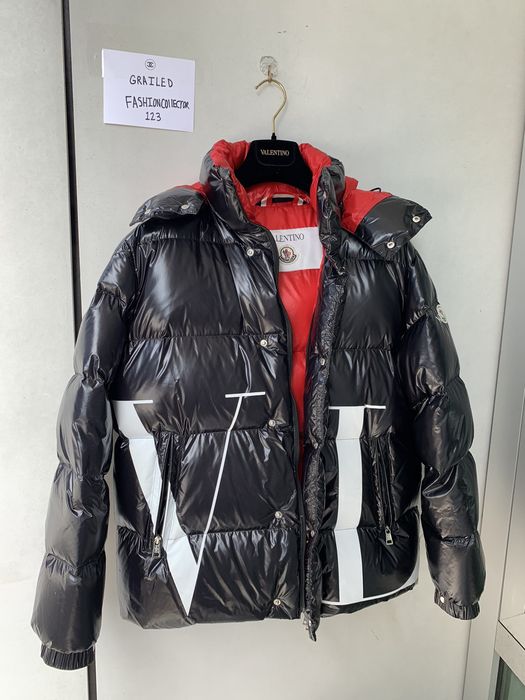 Cashmere Puffer Valentino X Moncler Black Size 52% OFF