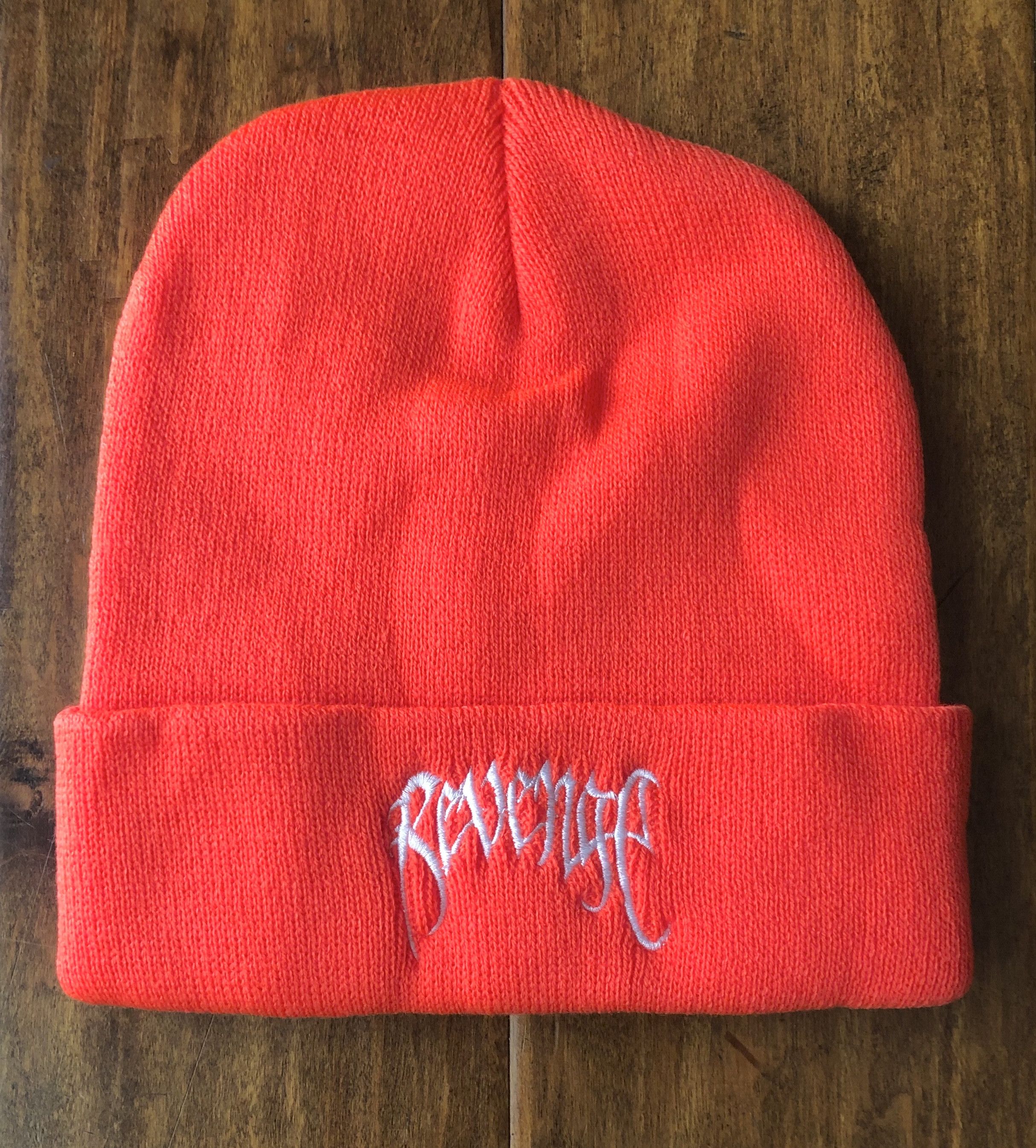 Revenge Revenge X Distortion Beanie Grey/Blue | Grailed