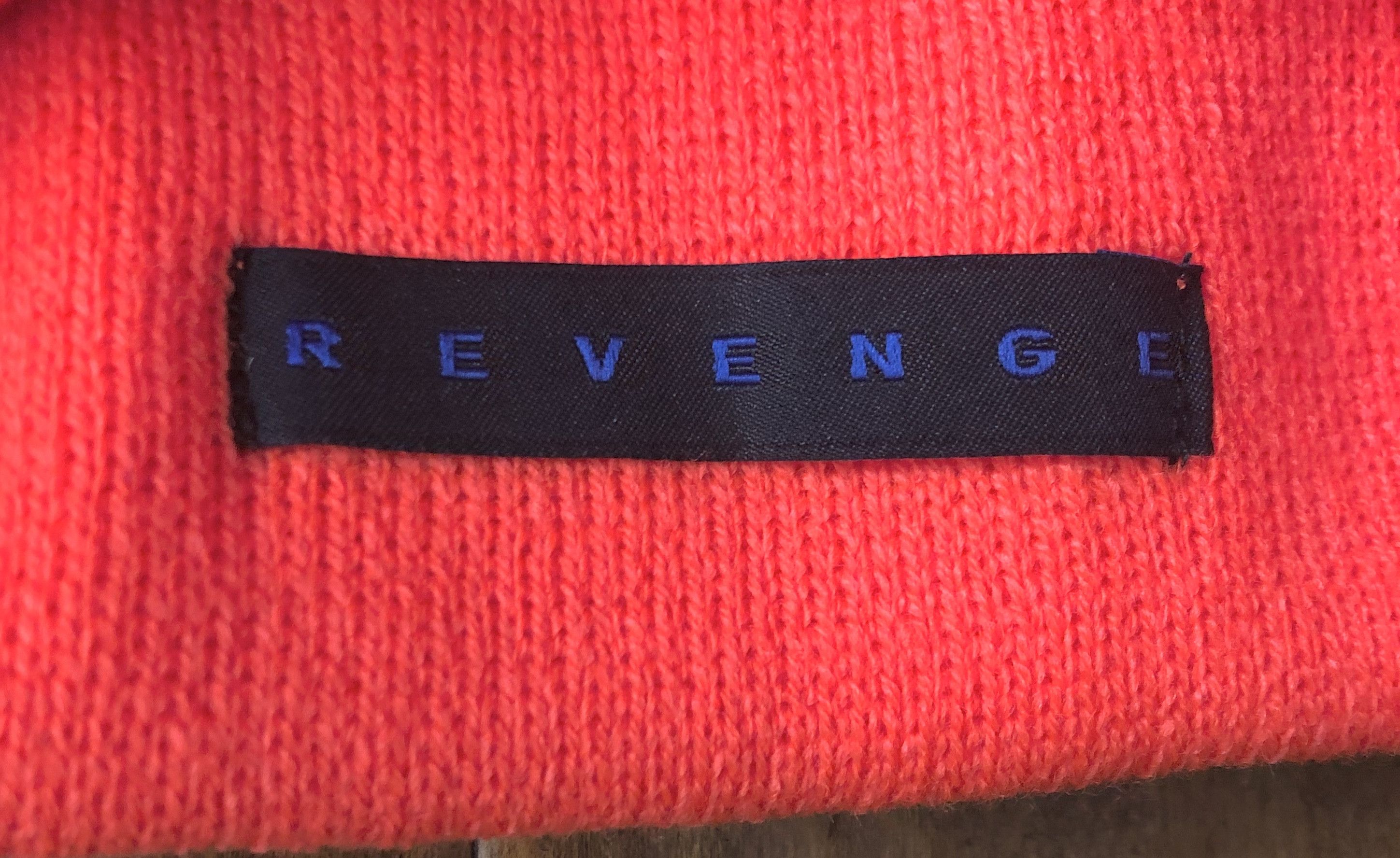 Revenge Revenge Logo Orange Beanie Size ONE SIZE - 2 Thumbnail