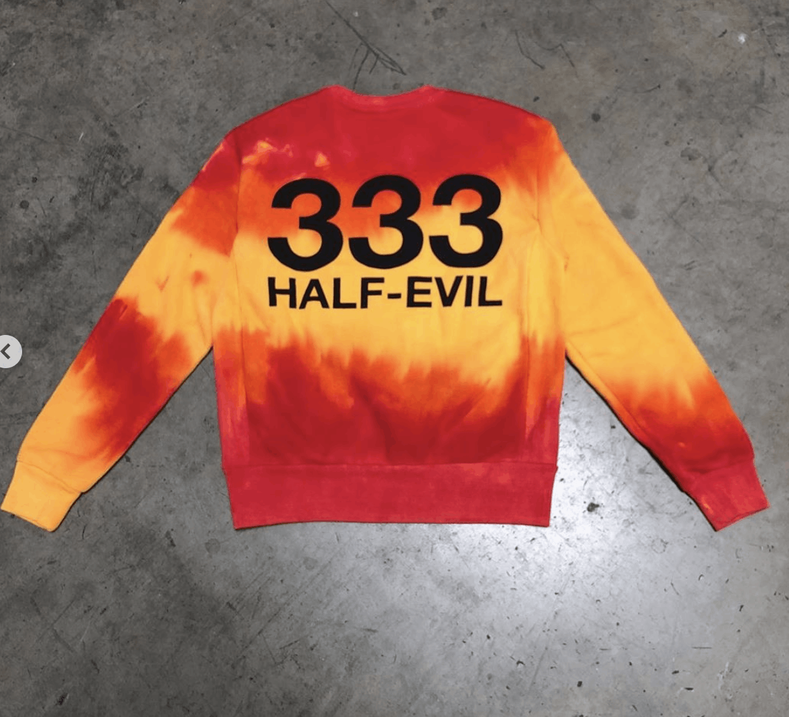 Half Evil Half Evil FOREVER LOGO TieDye CrewNeck 1/50 Deadstock SMALL Size US S / EU 44-46 / 1 - 1 Preview
