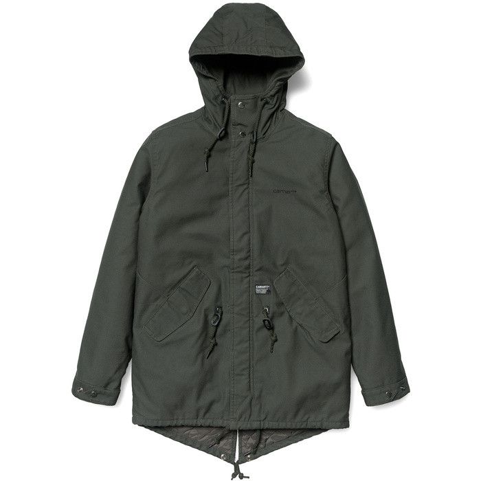Carhartt Wip Clash Fishtail Parka Asphalt Grailed