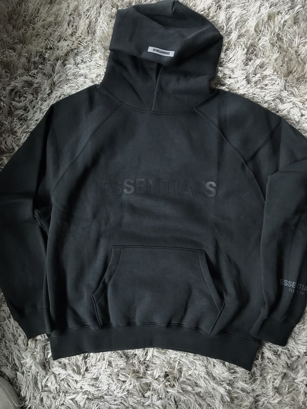 Fear of God Fear of God Essentials SS20 Hoody Black Stretch Limo Medium