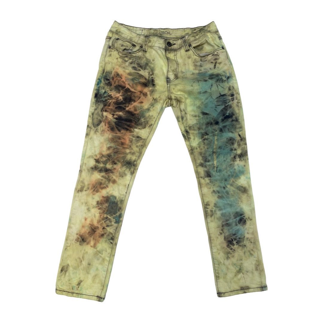 Designer × Vintage “Reptile” Tye Dye Jeans Size US 32 / EU 48 - 1 Thumbnail