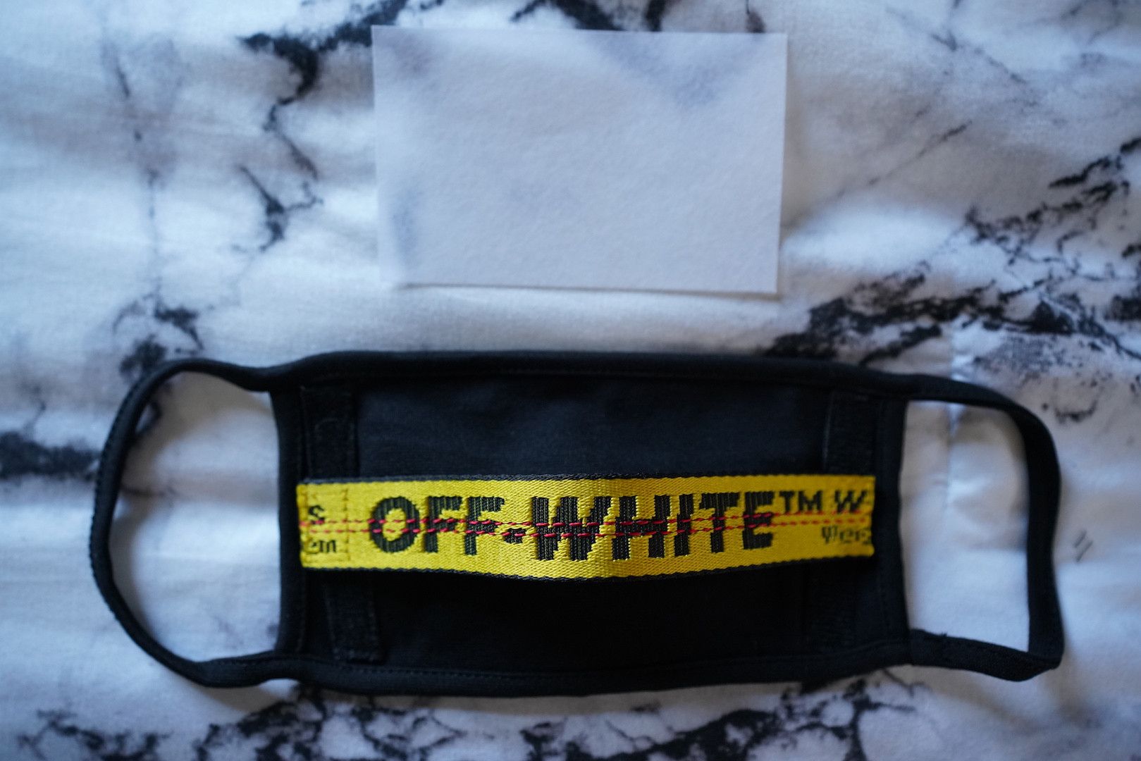 Custom Off White Custom Face Mask Belt | Grailed