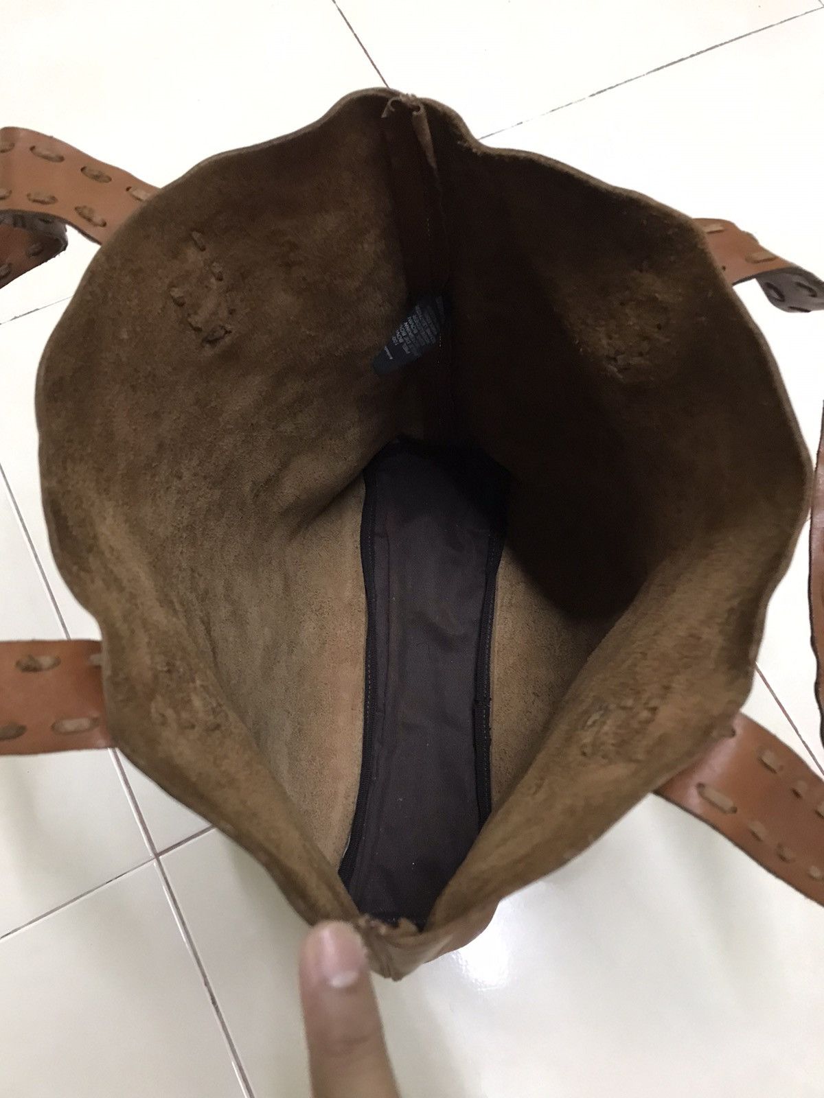 Japanese Brand × Massimo Dutti × Vintage DELETE TODAY!! MASSIMO DUTTI TOTE BAG FULL LEATHER Size ONE SIZE - 11 Thumbnail