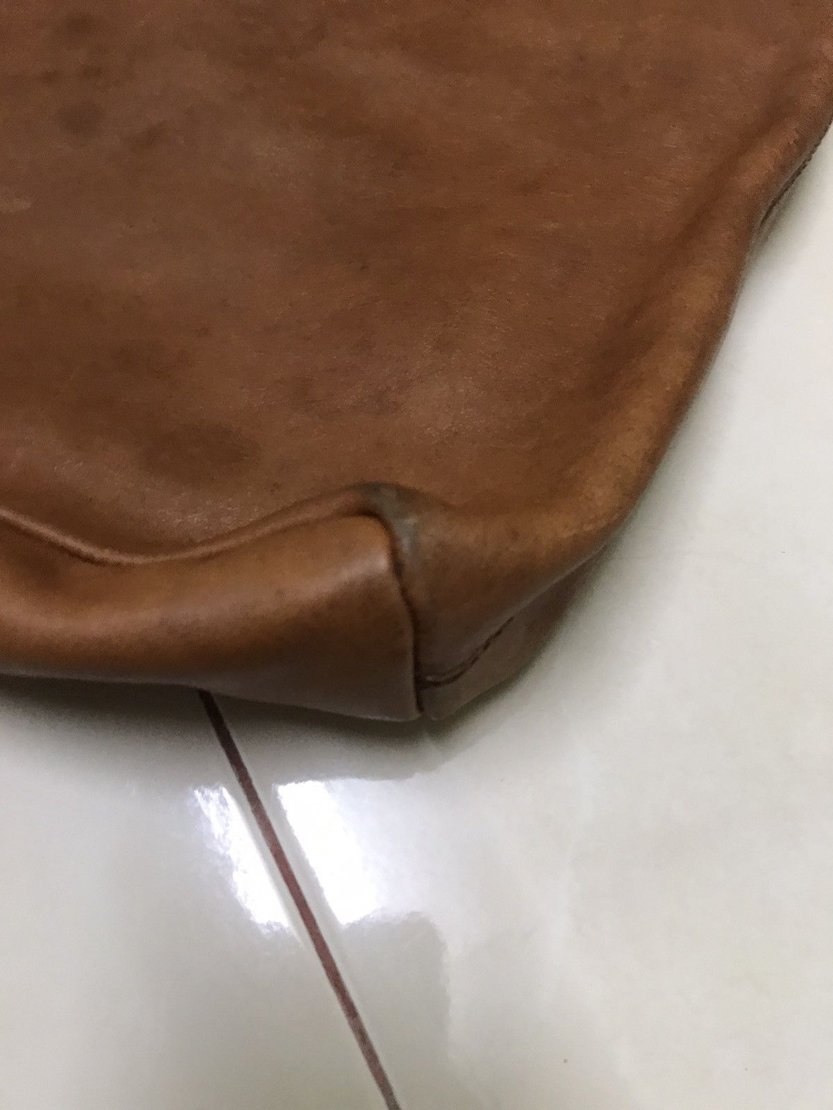 Japanese Brand × Massimo Dutti × Vintage DELETE TODAY!! MASSIMO DUTTI TOTE BAG FULL LEATHER Size ONE SIZE - 4 Thumbnail