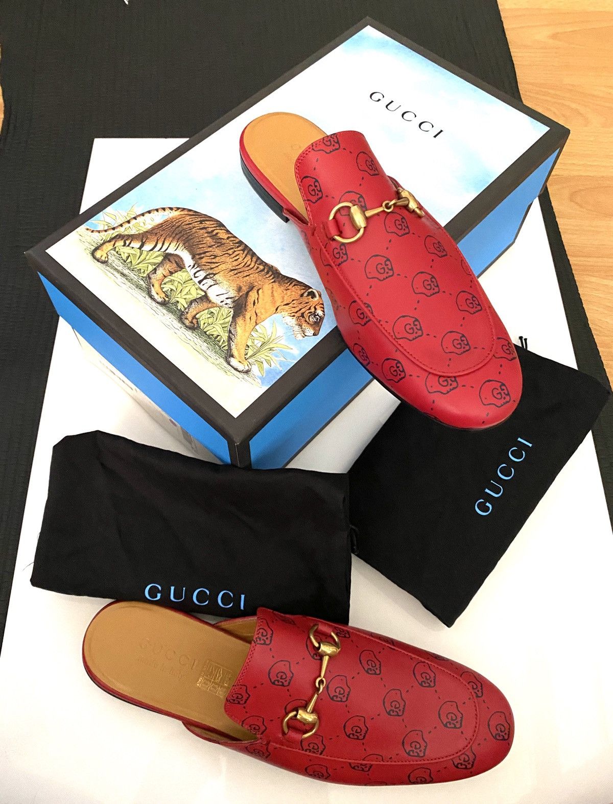 Gucci GHOST PRINCETOWN MULE SKULLS LIMITED EDITION UK 8 US 9 NIB Grailed