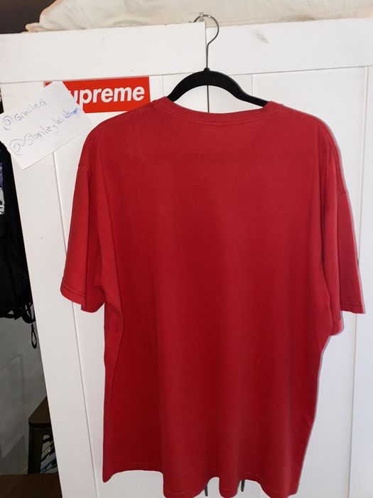 Supreme Shirt - SS19 Supreme Stripe Rib Waffle Top M Red purple t-shirt tee