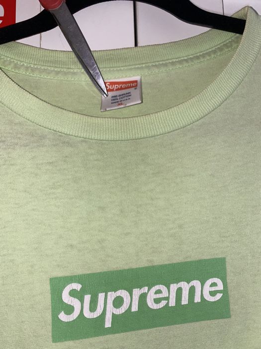 Supreme grass best sale green box logo