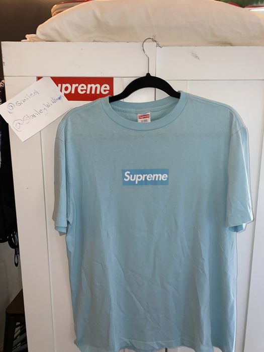 Supreme baby blue 2024 box logo tee