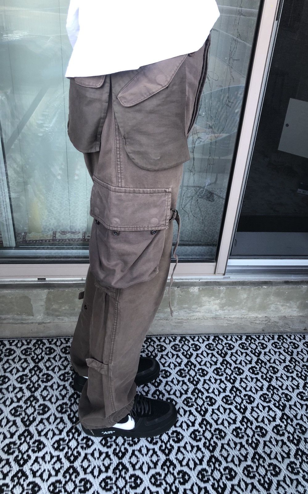 Maison MIHARA YASUHIRO Miharayasuhiro Brown Reconstructed Bondage Cargo Pant (M) Size US 34 / EU 50 - 2 Thumbnail