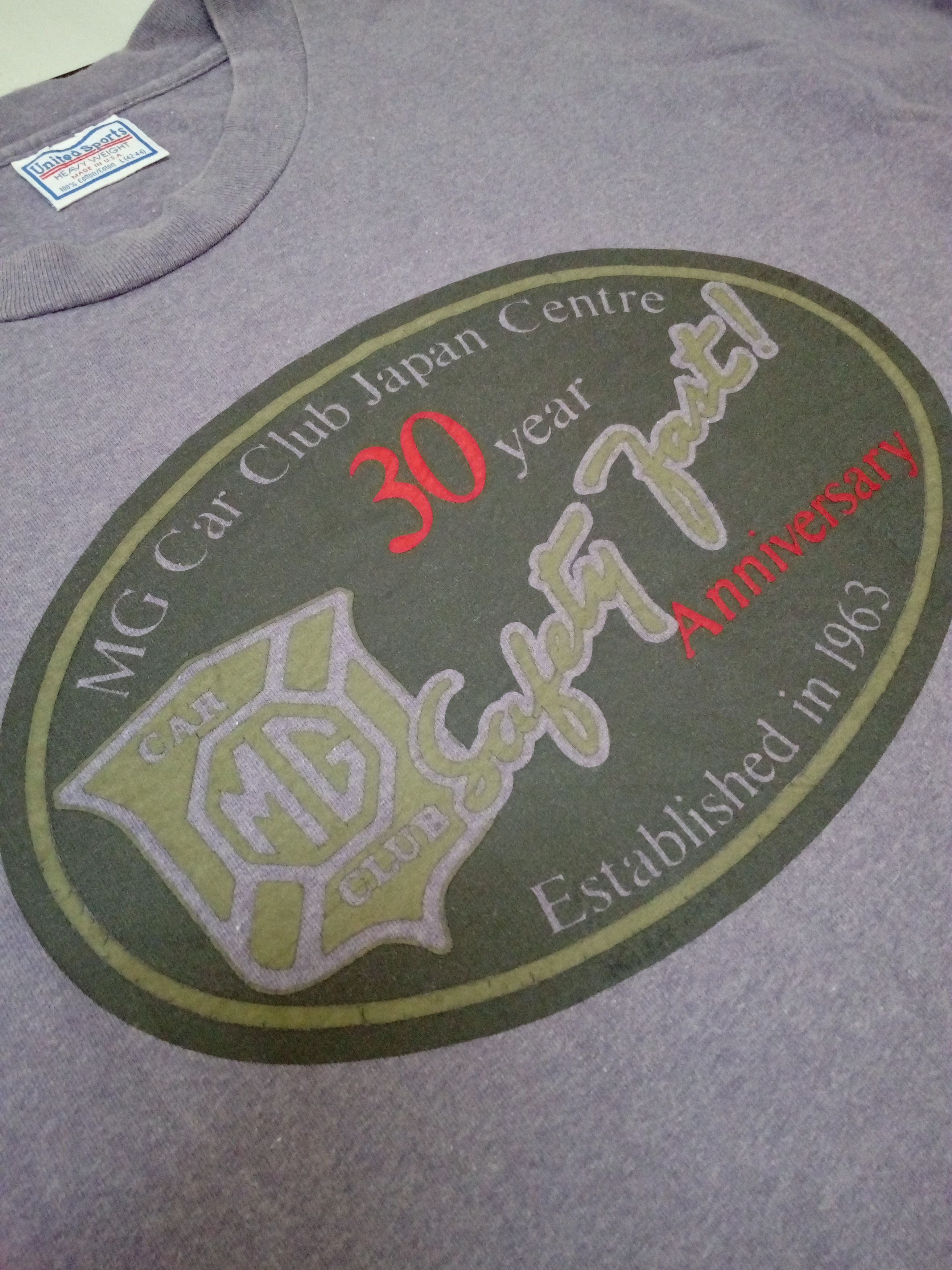 Other VINTAGE MG CAR CLUB JAPAN CENTRE T-SHIRT Size US L / EU 52-54 / 3 - 5 Thumbnail