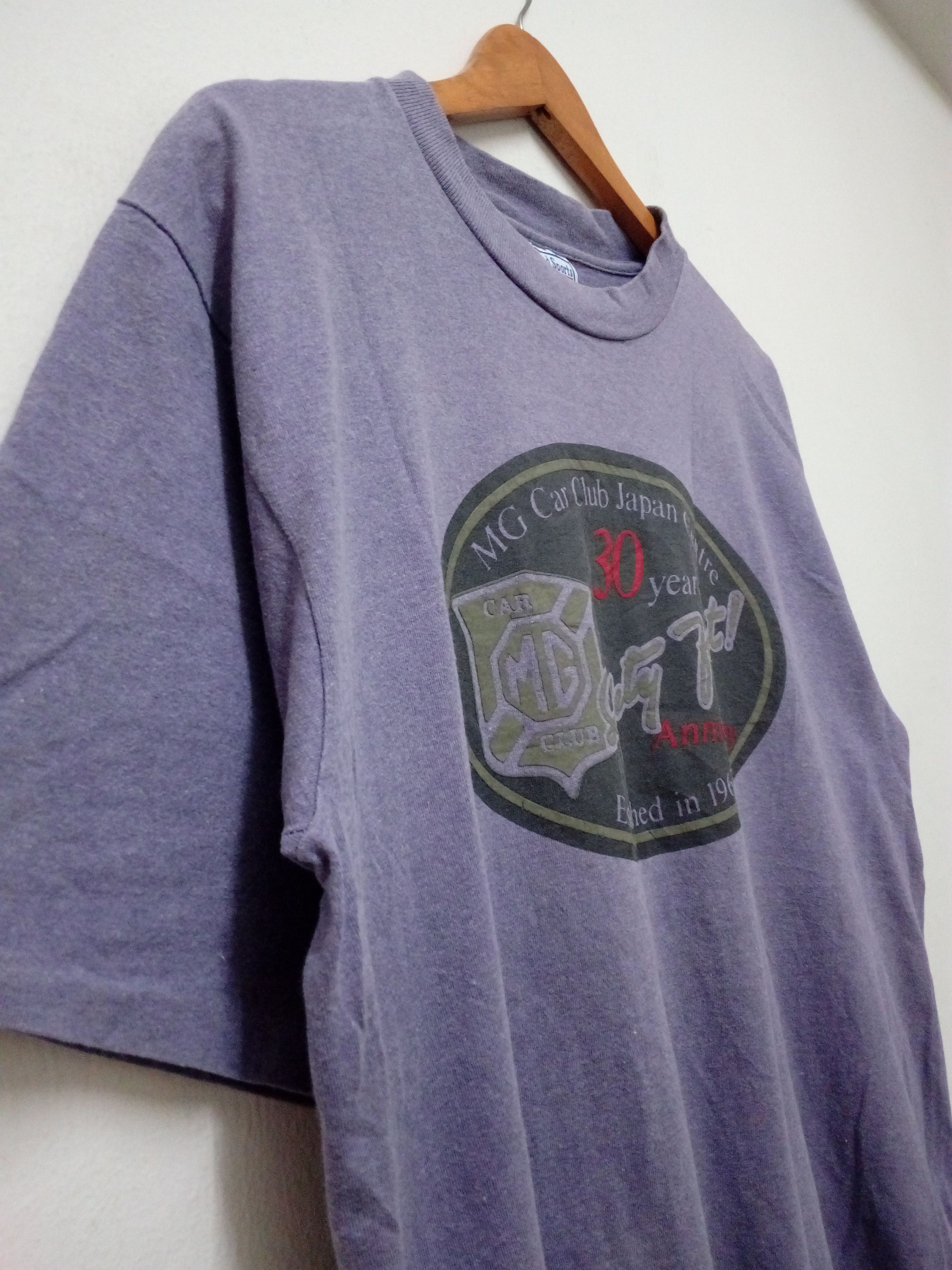 Other VINTAGE MG CAR CLUB JAPAN CENTRE T-SHIRT Size US L / EU 52-54 / 3 - 3 Thumbnail
