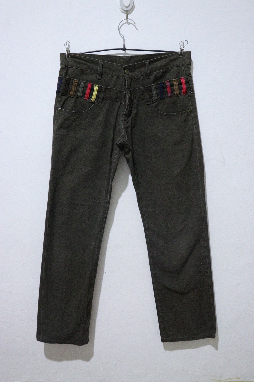 JAPANESE Brand DOUBLE Waist Pants Fashion Designer
