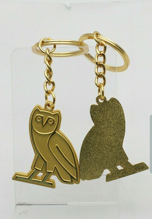 OVO Drake Octobers Very Own Keychain Gold OWL