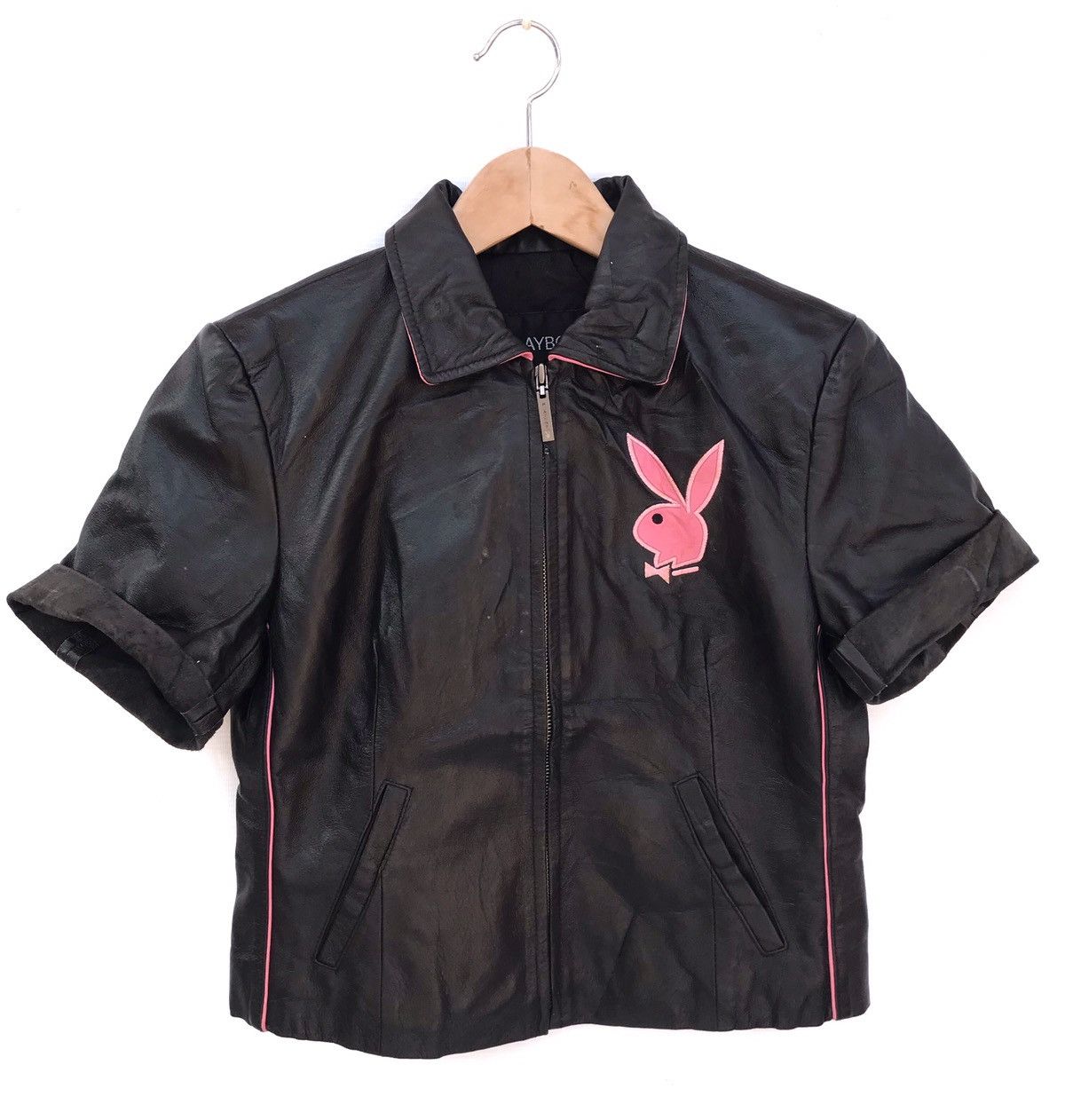 Genuine Leather × Playboy × Vintage VINTAGE PLAYBOY LEATHER JACKET Size US S / EU 44-46 / 1 - 1 Thumbnail