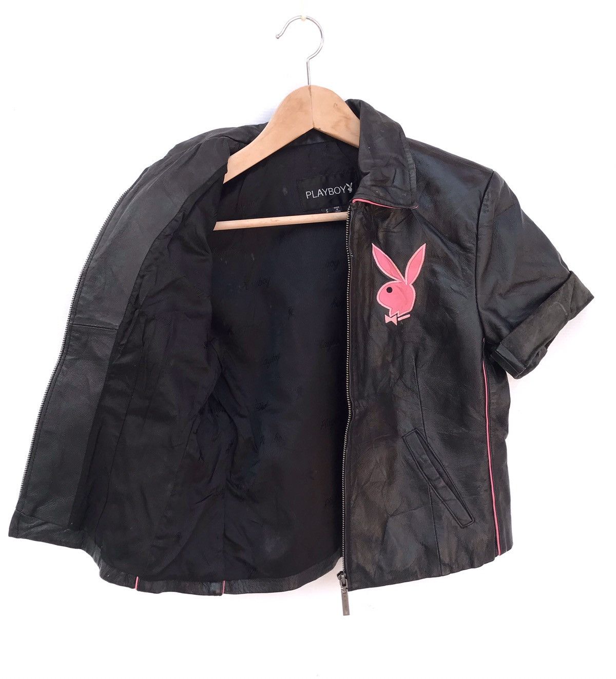 Genuine Leather × Playboy × Vintage VINTAGE PLAYBOY LEATHER JACKET Size US S / EU 44-46 / 1 - 4 Thumbnail