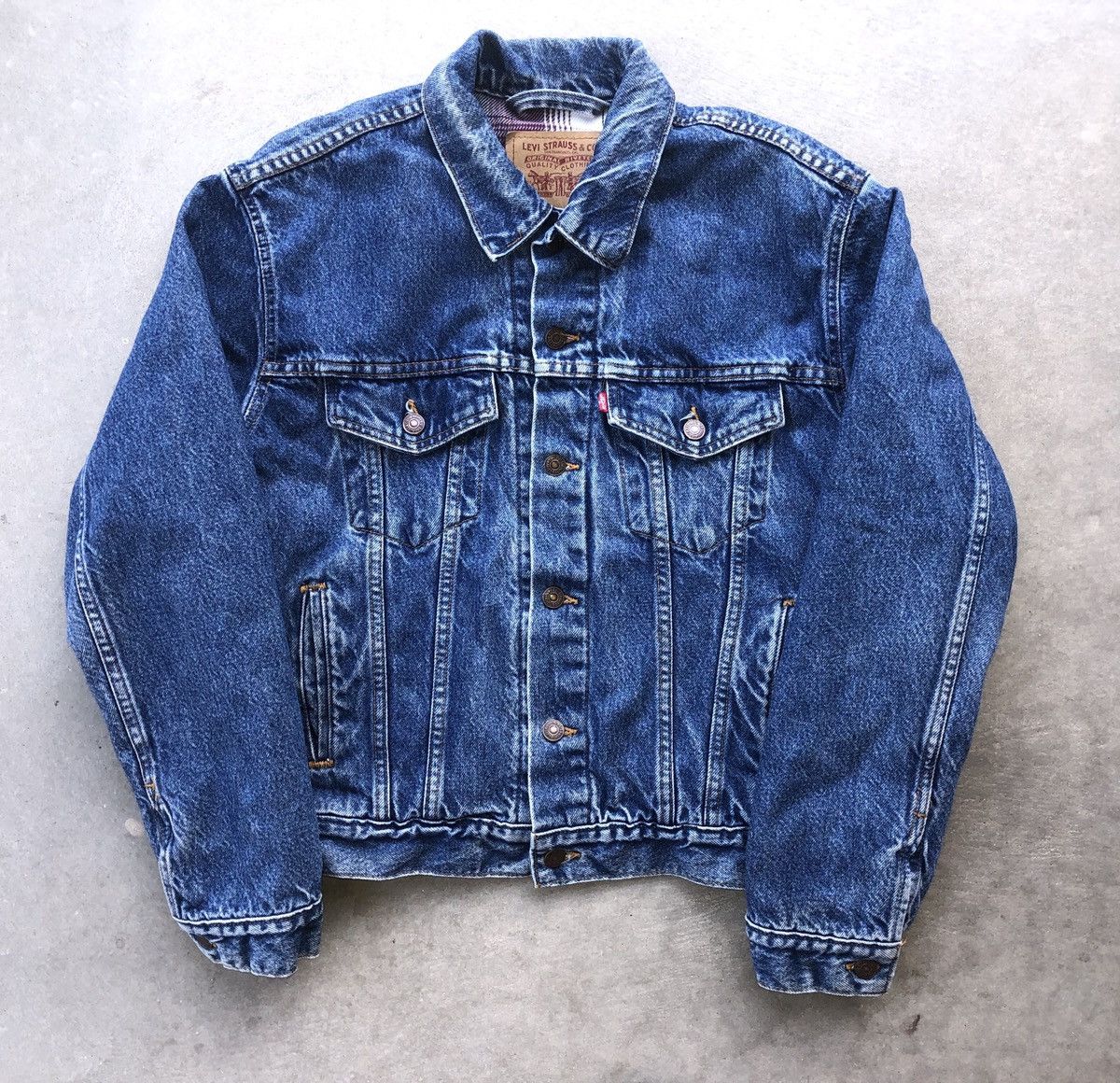 Vintage VTG 80s Levi's Denim Blanket Lined Trucker Jacket 70506-0216 ...