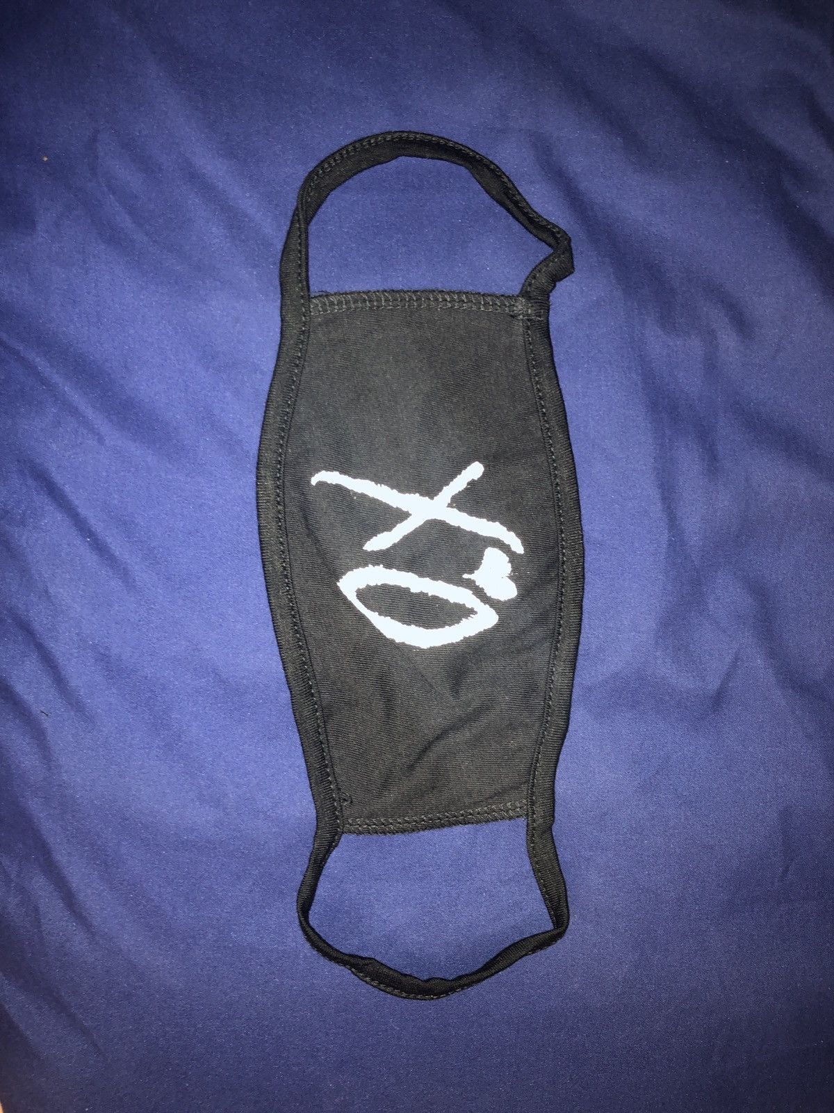 The Weeknd The Weeknd XO Logo face mask black | Grailed