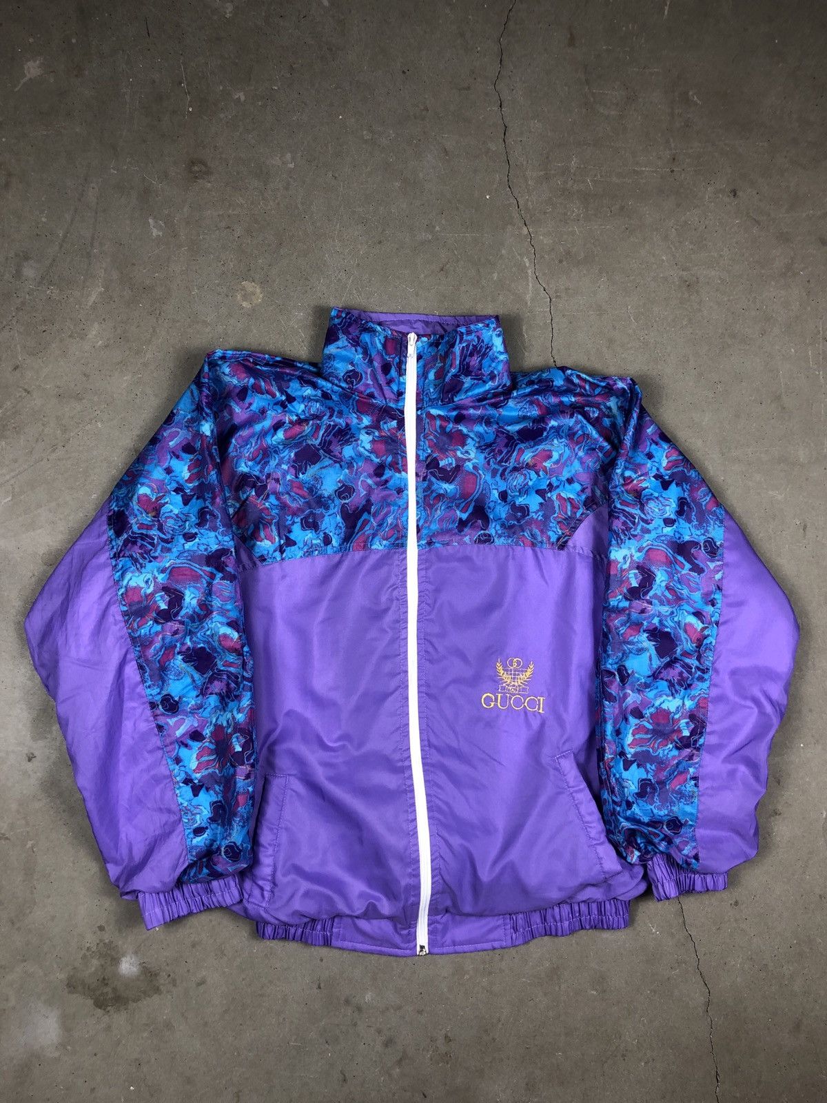 Paolo Gucci × Vintage Gucci Tracksuit Jacket Multicolor Crazy 