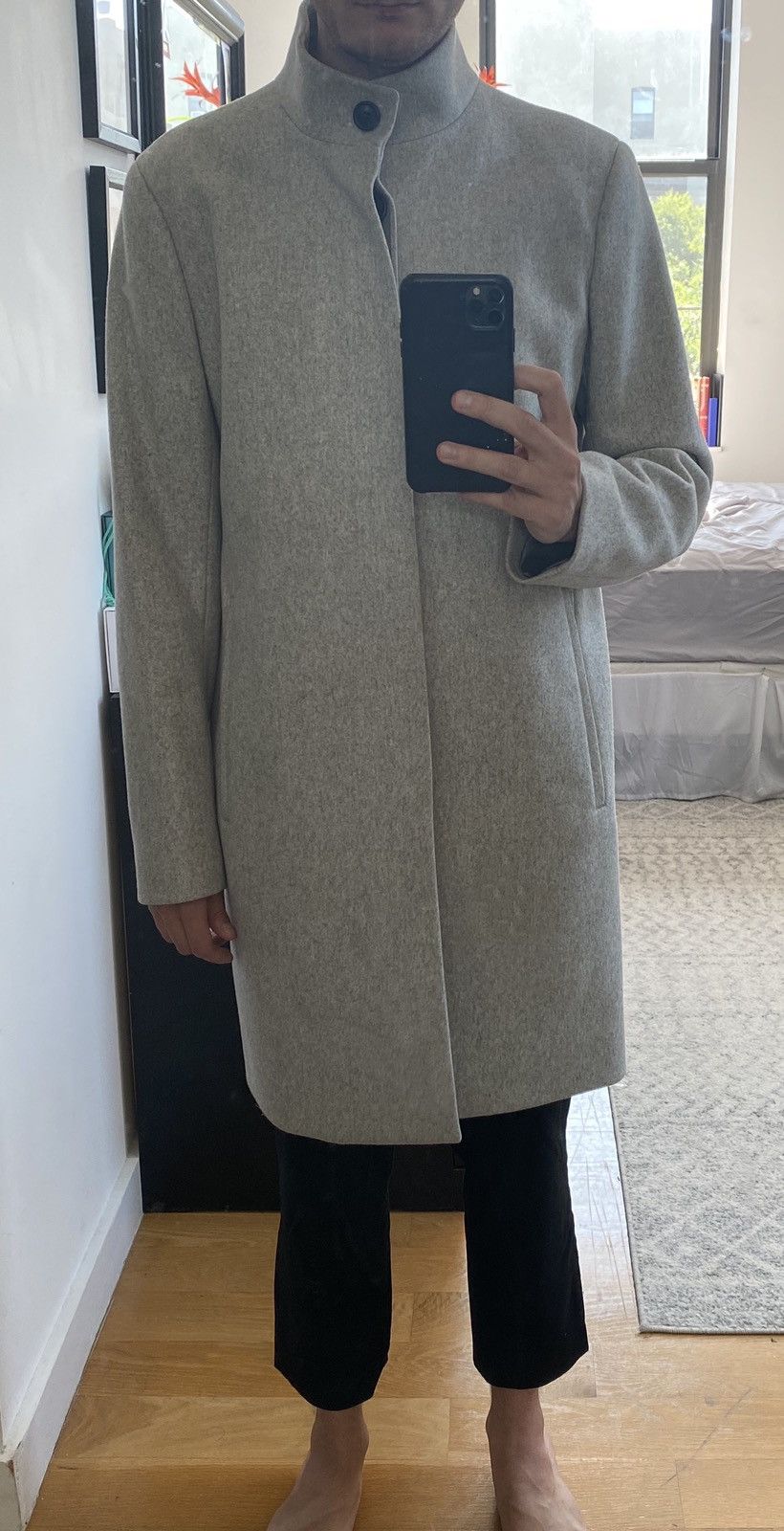 Theory ‘Belvin’ Felted Wool Coat Size US S / EU 44-46 / 1 - 9 Thumbnail