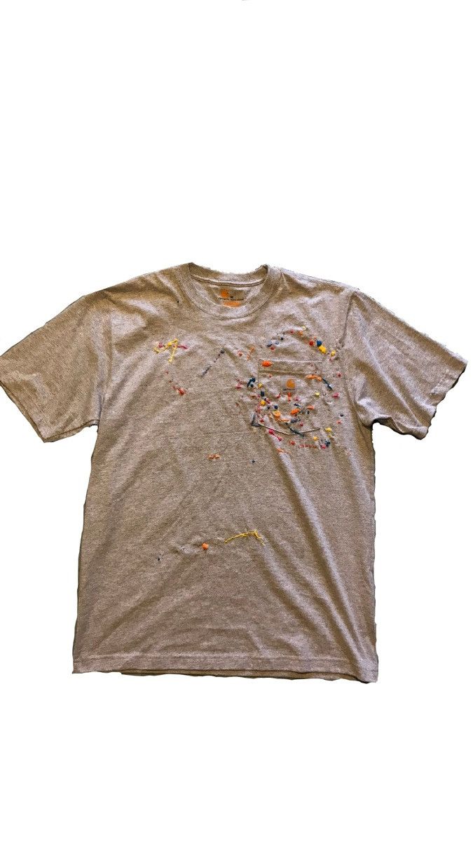 Bandulu × Carhartt Paint Splatter Embroidered Carhartt T shirt 
