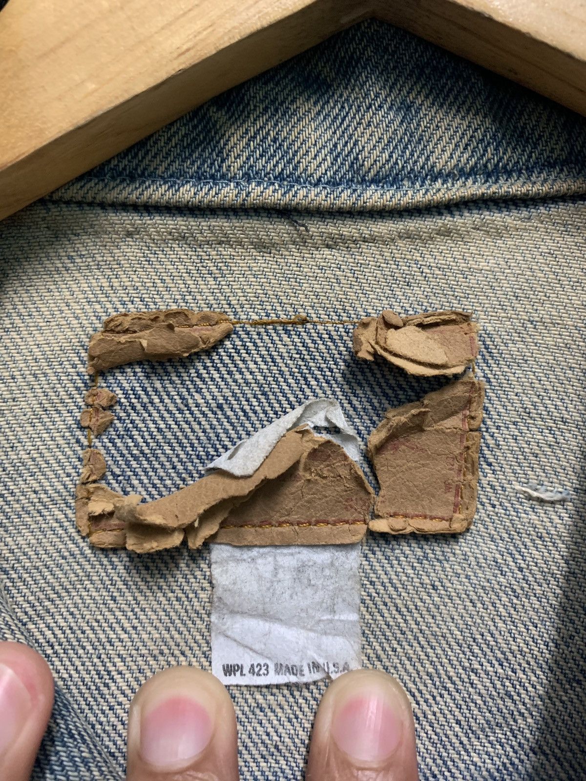 If Six Was Nine × Levi's Vintage Clothing Levi's Trucker Distressed Denim Work Jacket Size US S / EU 44-46 / 1 - 6 Thumbnail