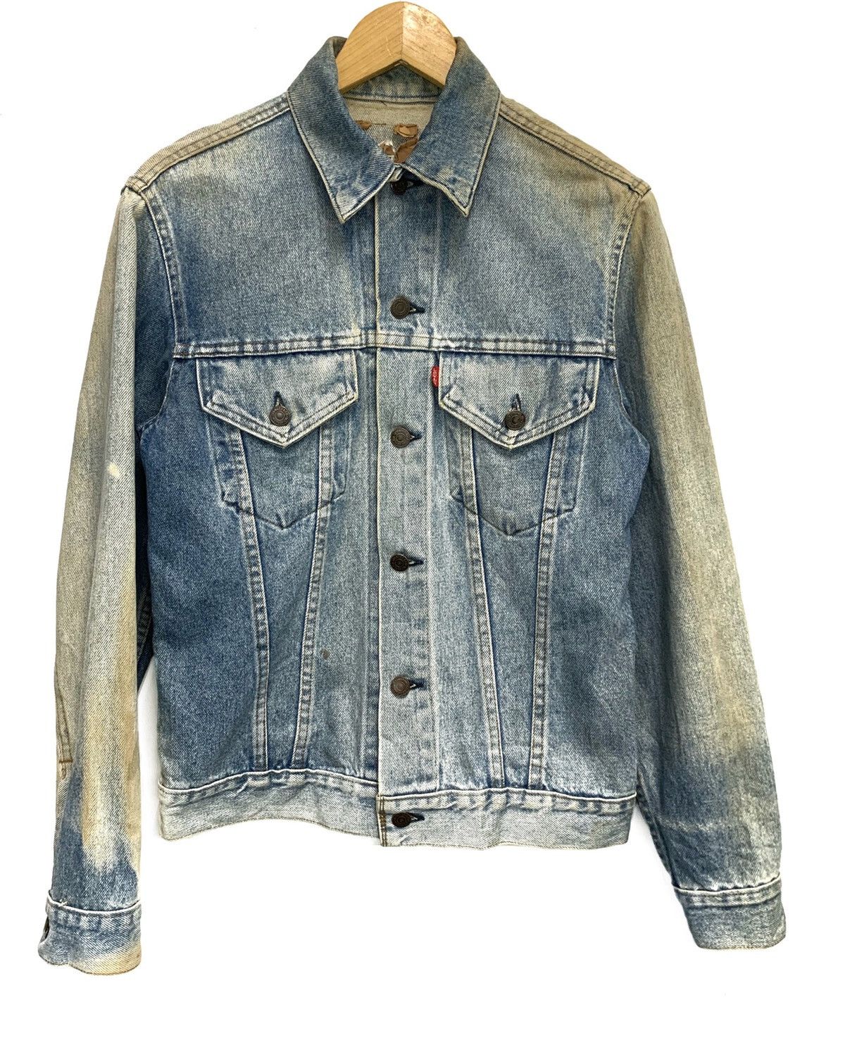 If Six Was Nine × Levi's Vintage Clothing Levi's Trucker Distressed Denim Work Jacket Size US S / EU 44-46 / 1 - 2 Thumbnail