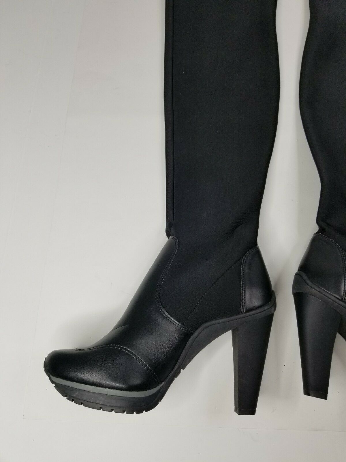 DKNY DKNY Browning Womens Black Neoprene Over-The-Knee Boots Size US 10 / EU 43 - 6 Thumbnail