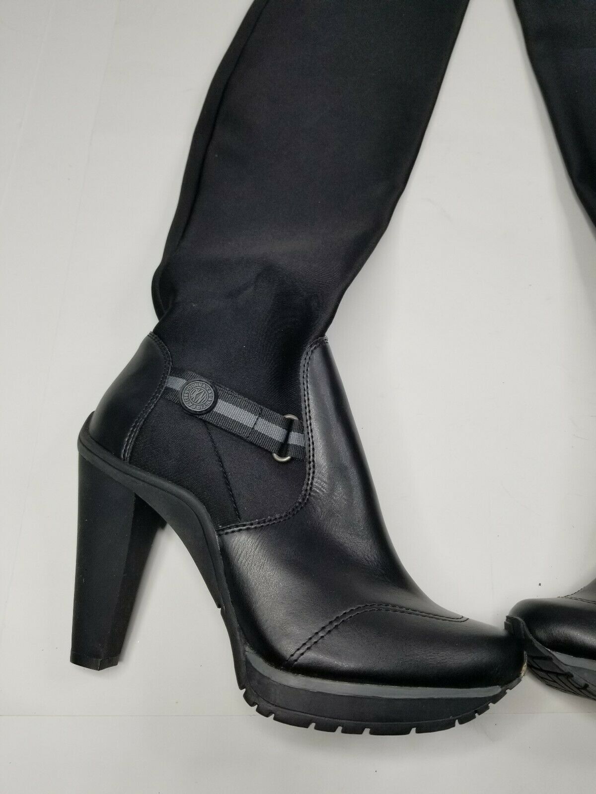 DKNY DKNY Browning Womens Black Neoprene Over-The-Knee Boots Size US 10 / EU 43 - 4 Thumbnail