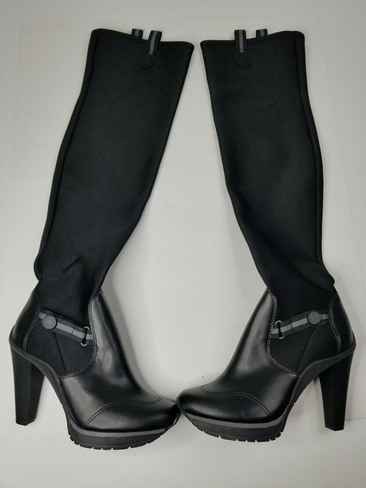 DKNY DKNY Browning Womens Black Neoprene Over-The-Knee Boots Size US 10 / EU 43 - 2 Preview