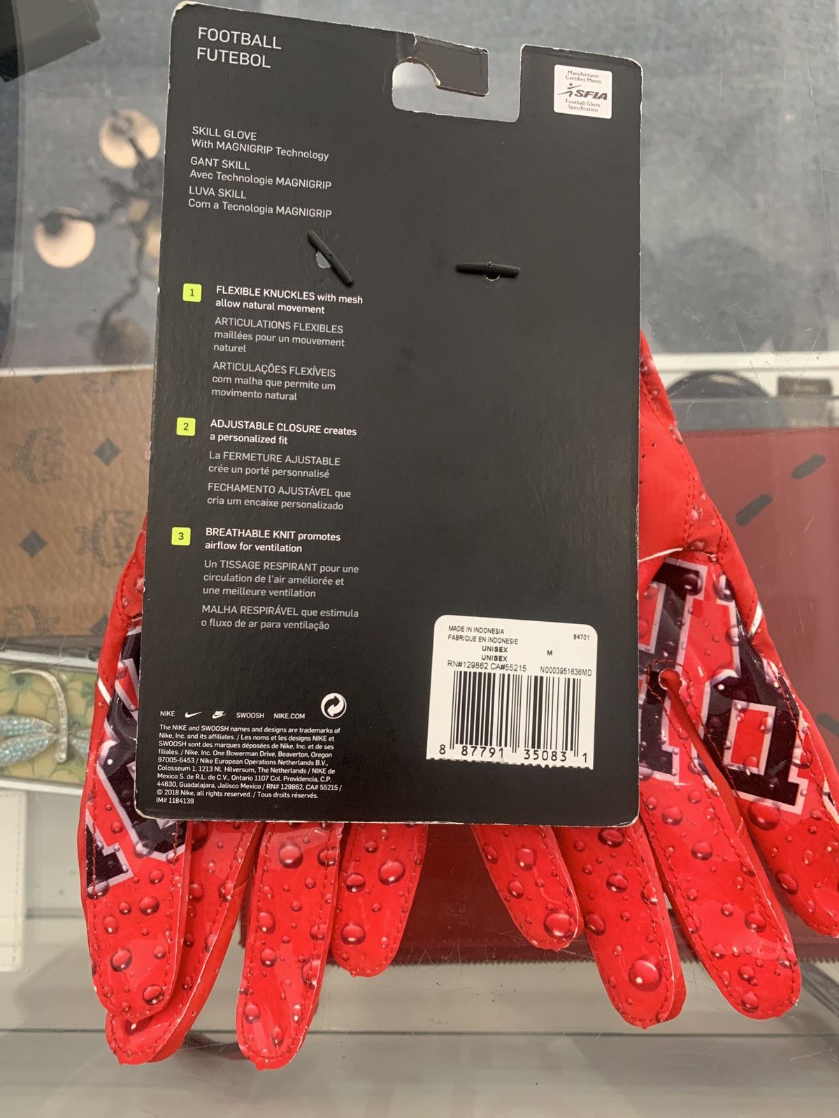 Supreme Nike Vapor Jet 4.0 Football Gloves (FW18) - $60