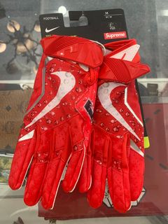SUPREME NIKE VAPOR Jet 4.0 Football Gloves Size Medium Red FW18 Brand New  NFL $118.88 - PicClick