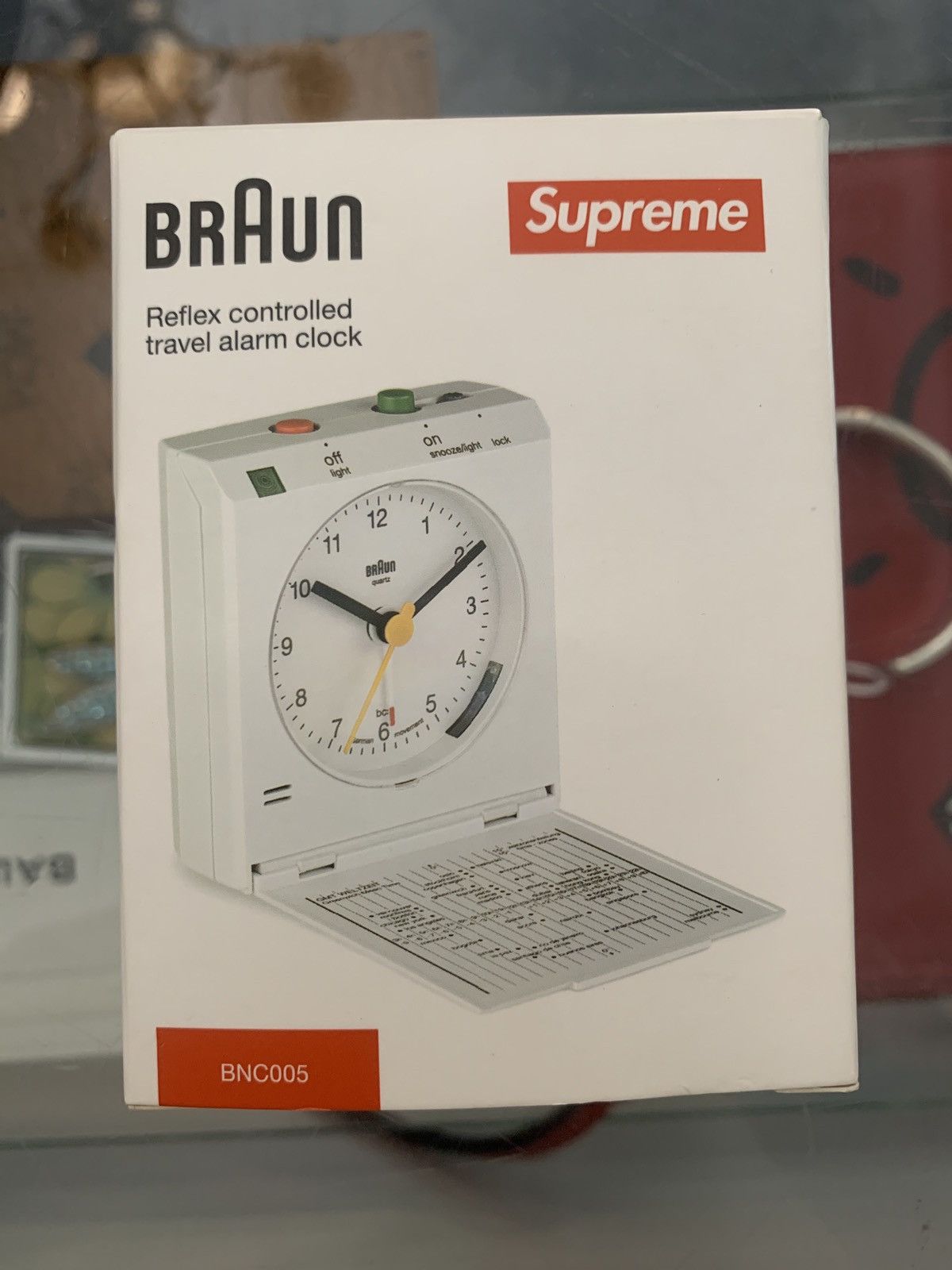 Braun × Supreme Supreme Braun Travel Alarm Clock White | Grailed