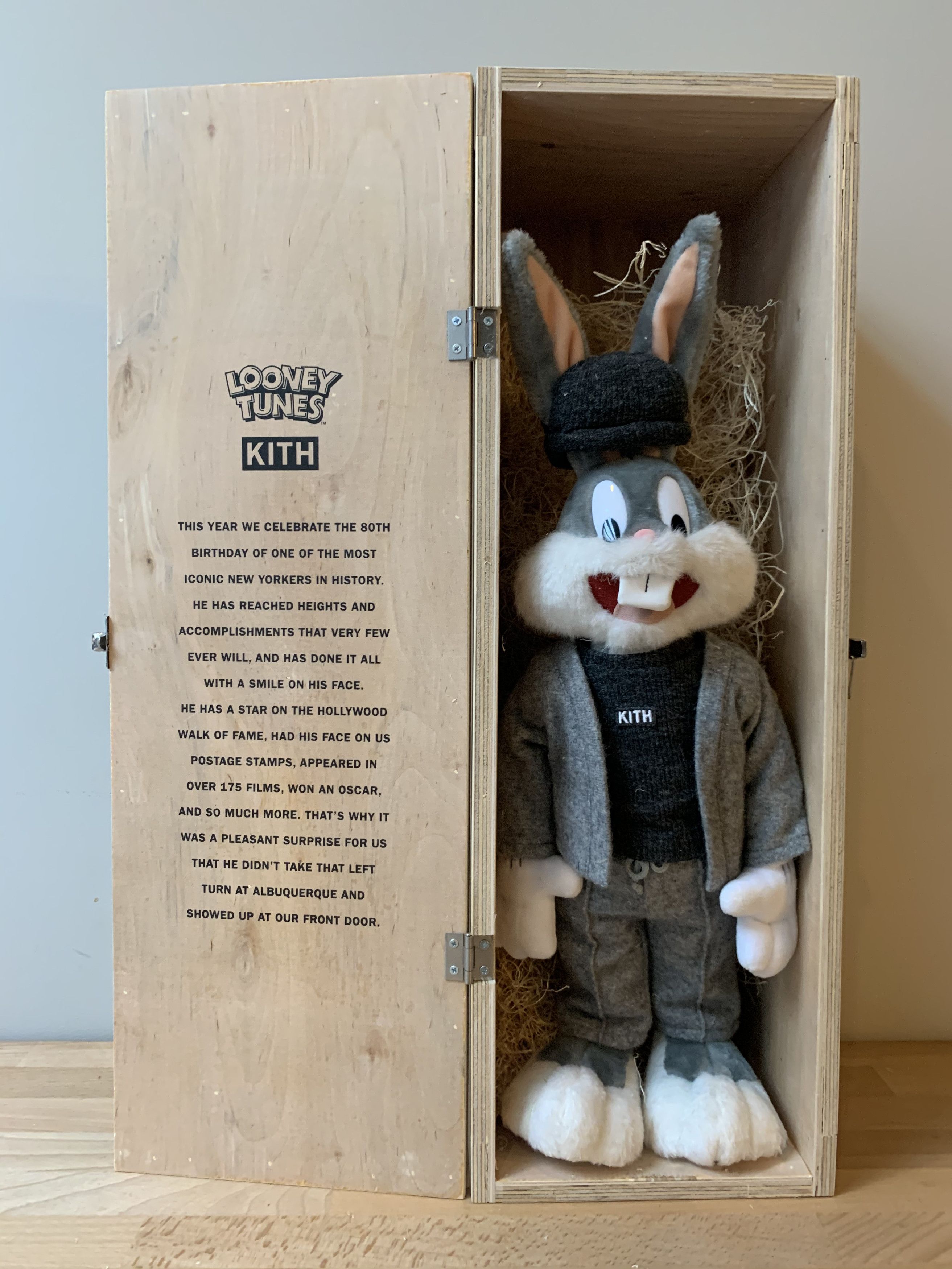 Kith KITH x Looney Tunes Bugs Bunny Plush Toy F&F Packaging | Grailed