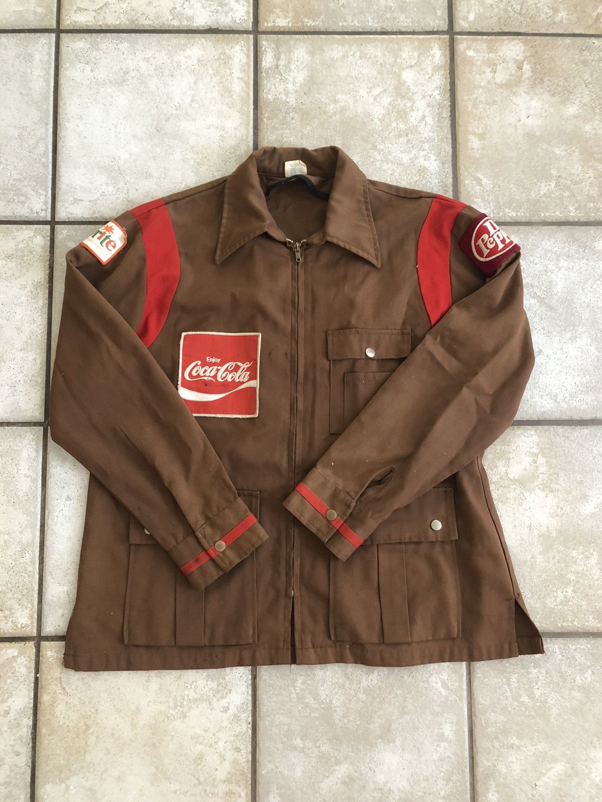 Coca Cola × Vintage Vintage Coca Cola Employee Delivery Work Jacket W ...