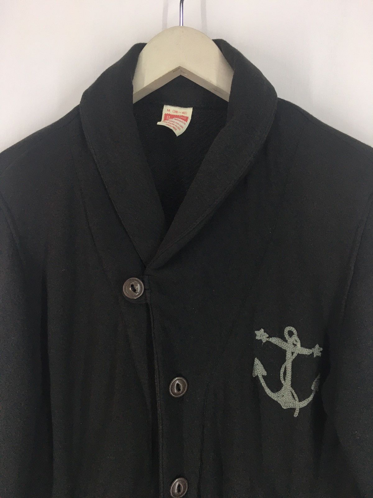Other Healthknit navy style shawl collar buttons up sweatshirt Size US M / EU 48-50 / 2 - 3 Thumbnail