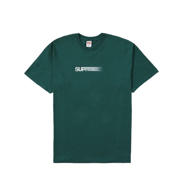 Supreme Supreme Green Motion Logo Tee Size Large IN HAND | Grailed