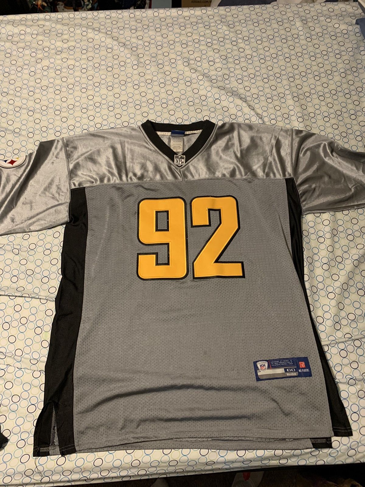 Reebok Reebok Pittsburgh Steelers James Harrison Jersey Size US XXL / EU 58 / 5 - 1 Thumbnail