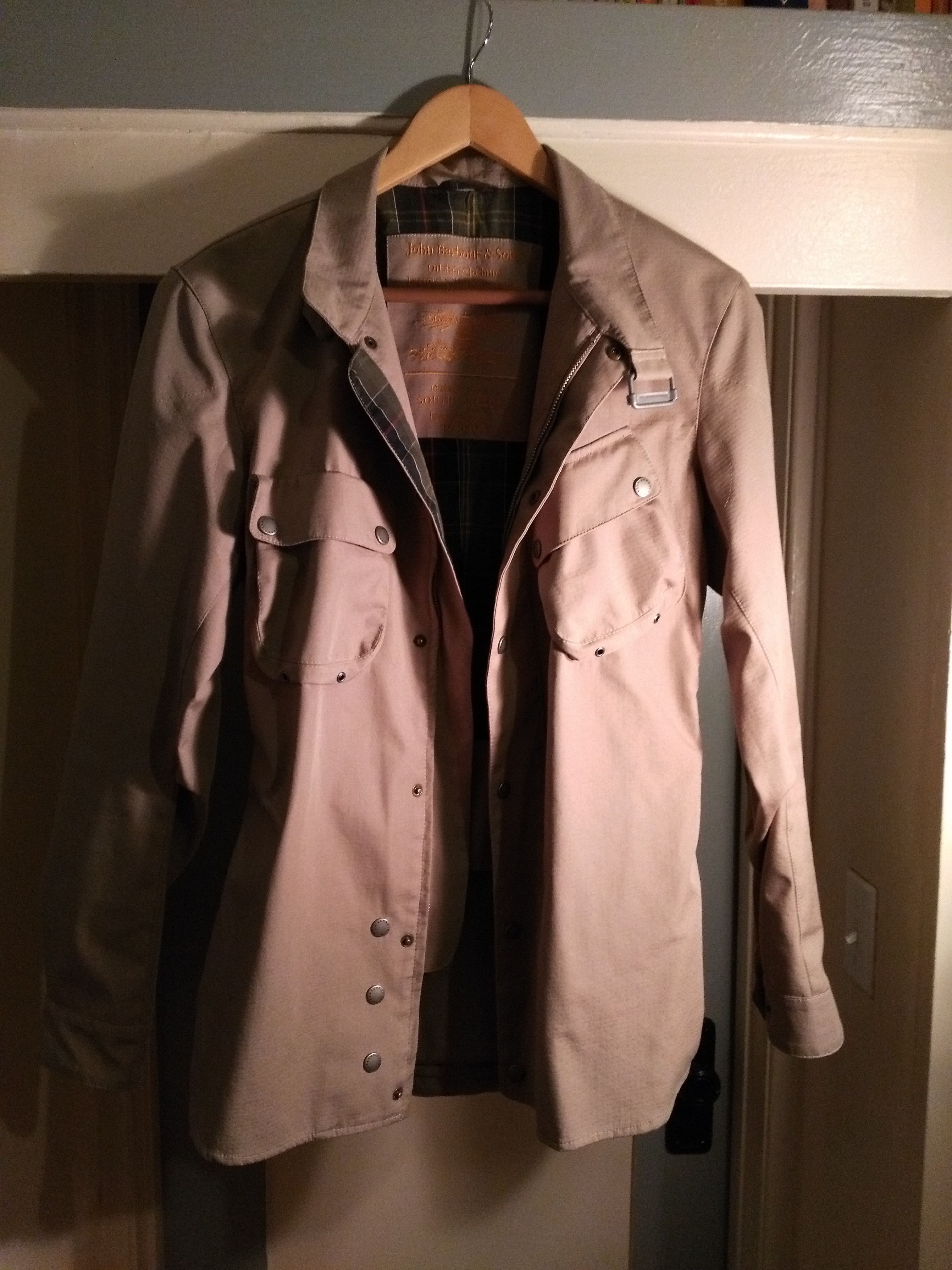 Barbour Barbour X To Ki To Beacon Bonded Stone Trials Motorcycle Jacket