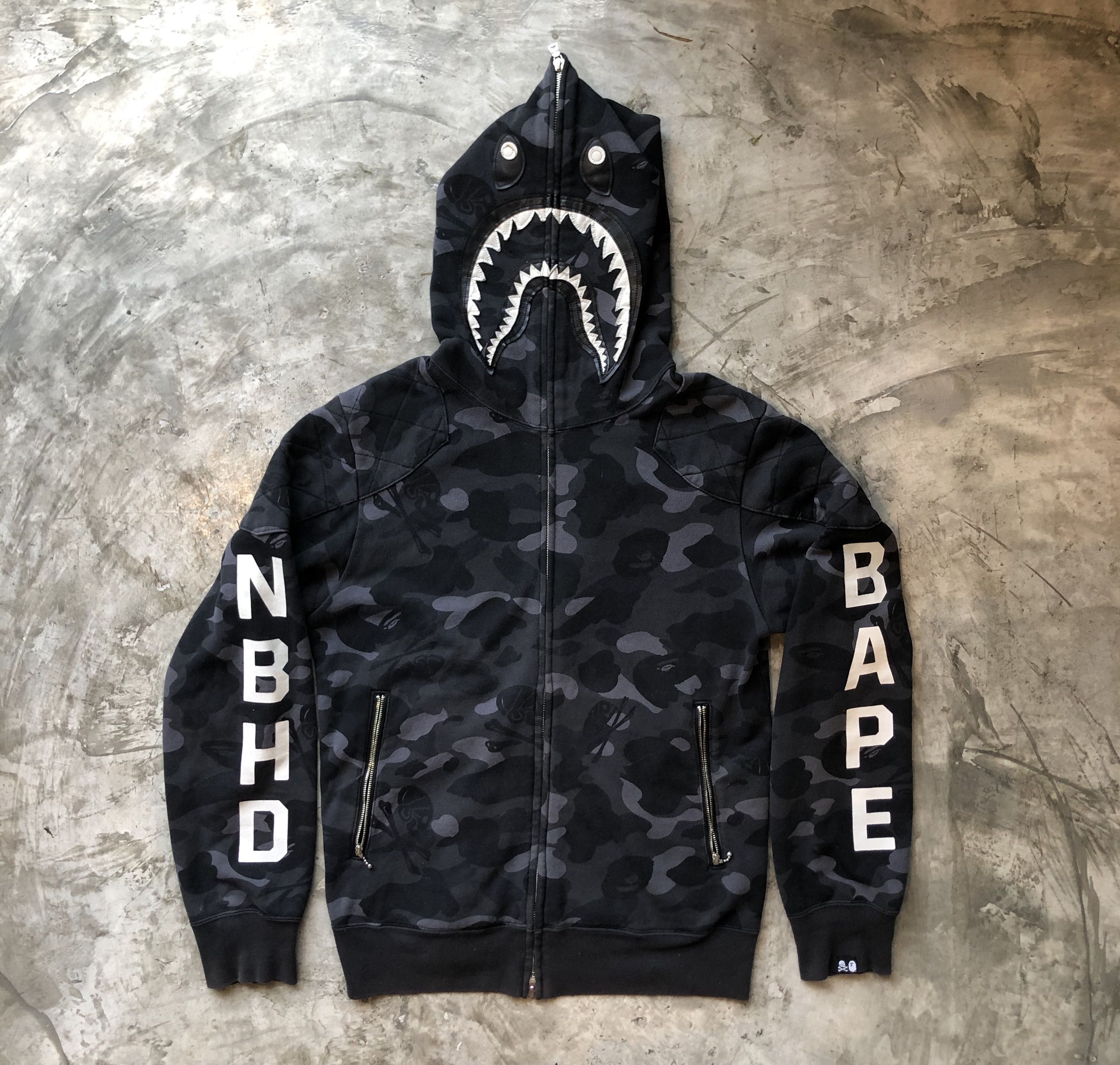 Nbhd bape hoodie clearance