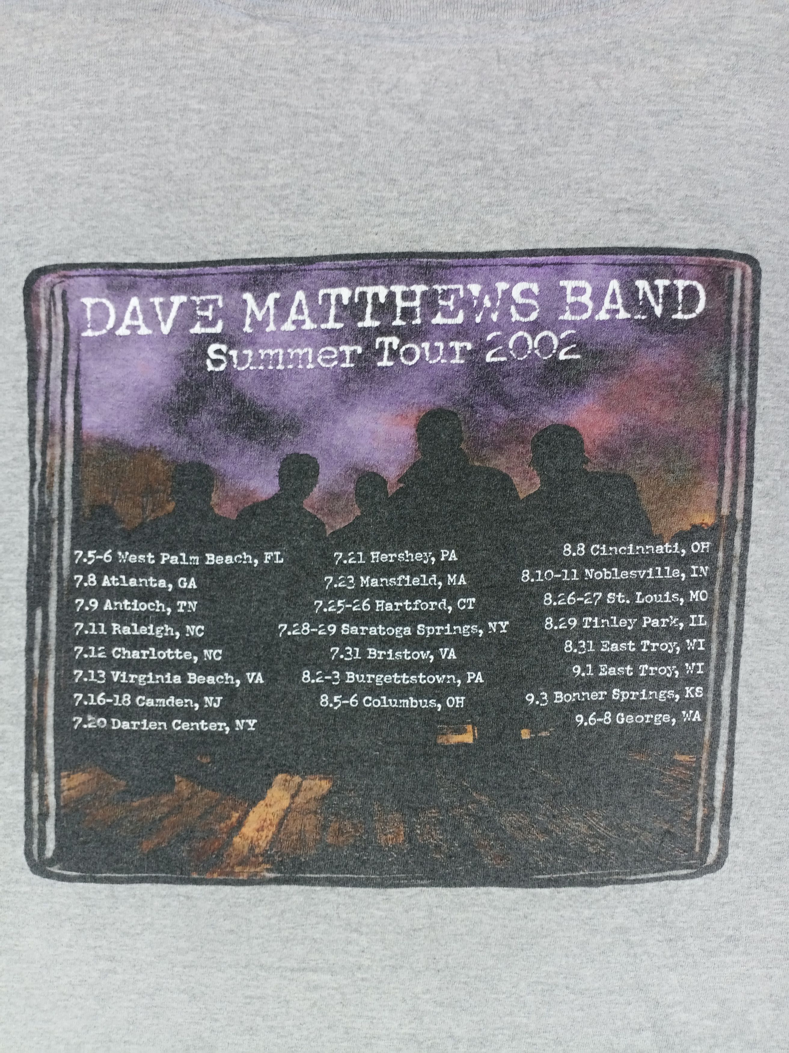 Band Tees × Vintage Vintage Dave Matthews Summer Tour T-shirt Size US XL / EU 56 / 4 - 3 Thumbnail