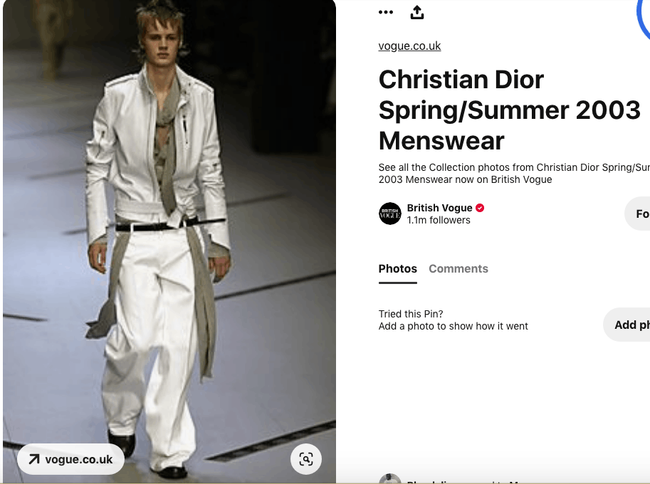 Dior homme 2003 Hedi Slimane タンクトップ Dior homme 2003 Hedi Slimane タンクトップ