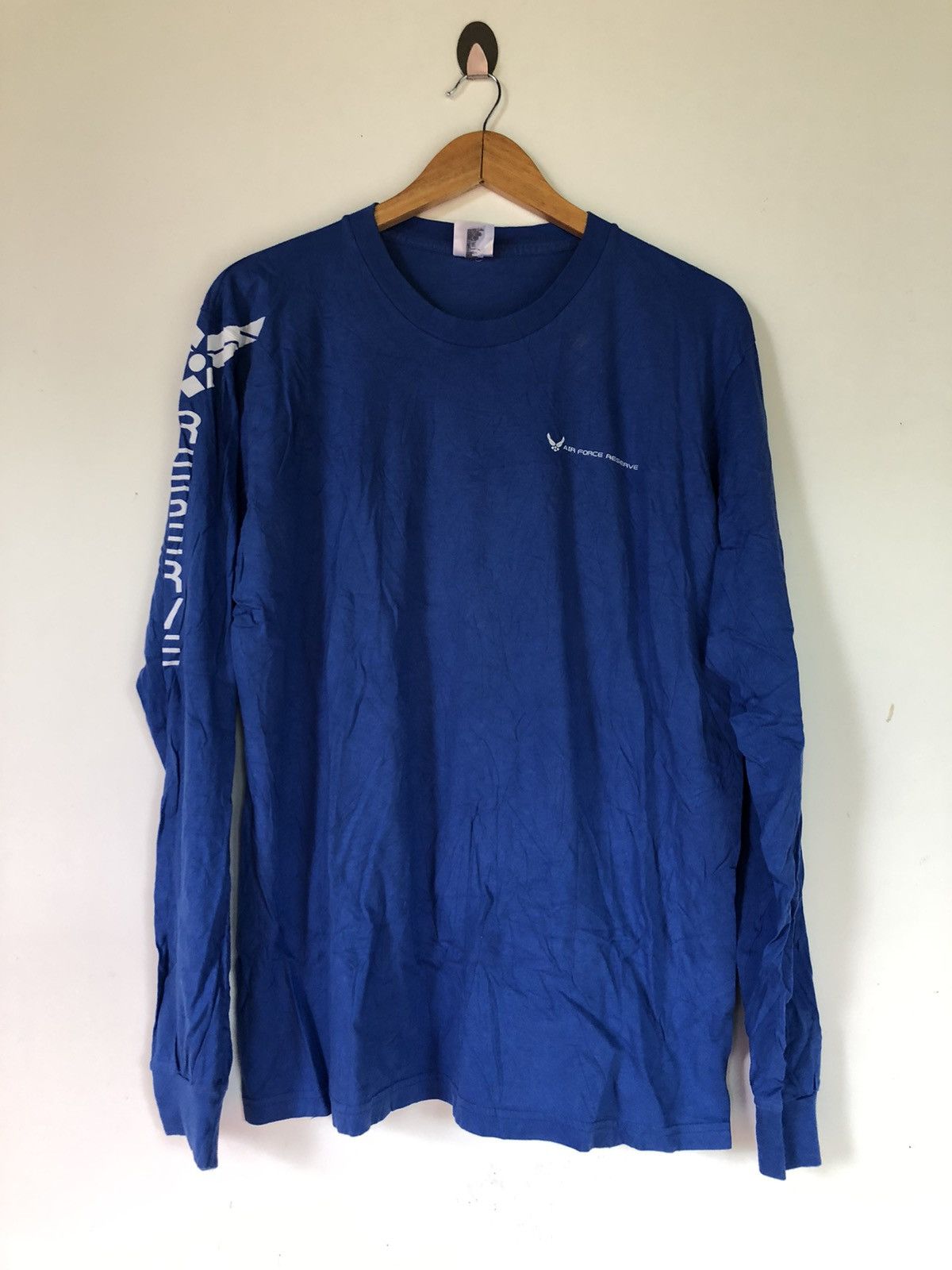 Vintage Vintage Air Force reserve blue shirts Size US L / EU 52-54 / 3 - 1 Thumbnail