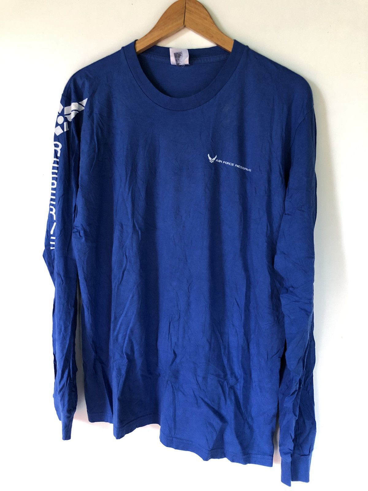 Vintage Vintage Air Force reserve blue shirts Size US L / EU 52-54 / 3 - 3 Thumbnail