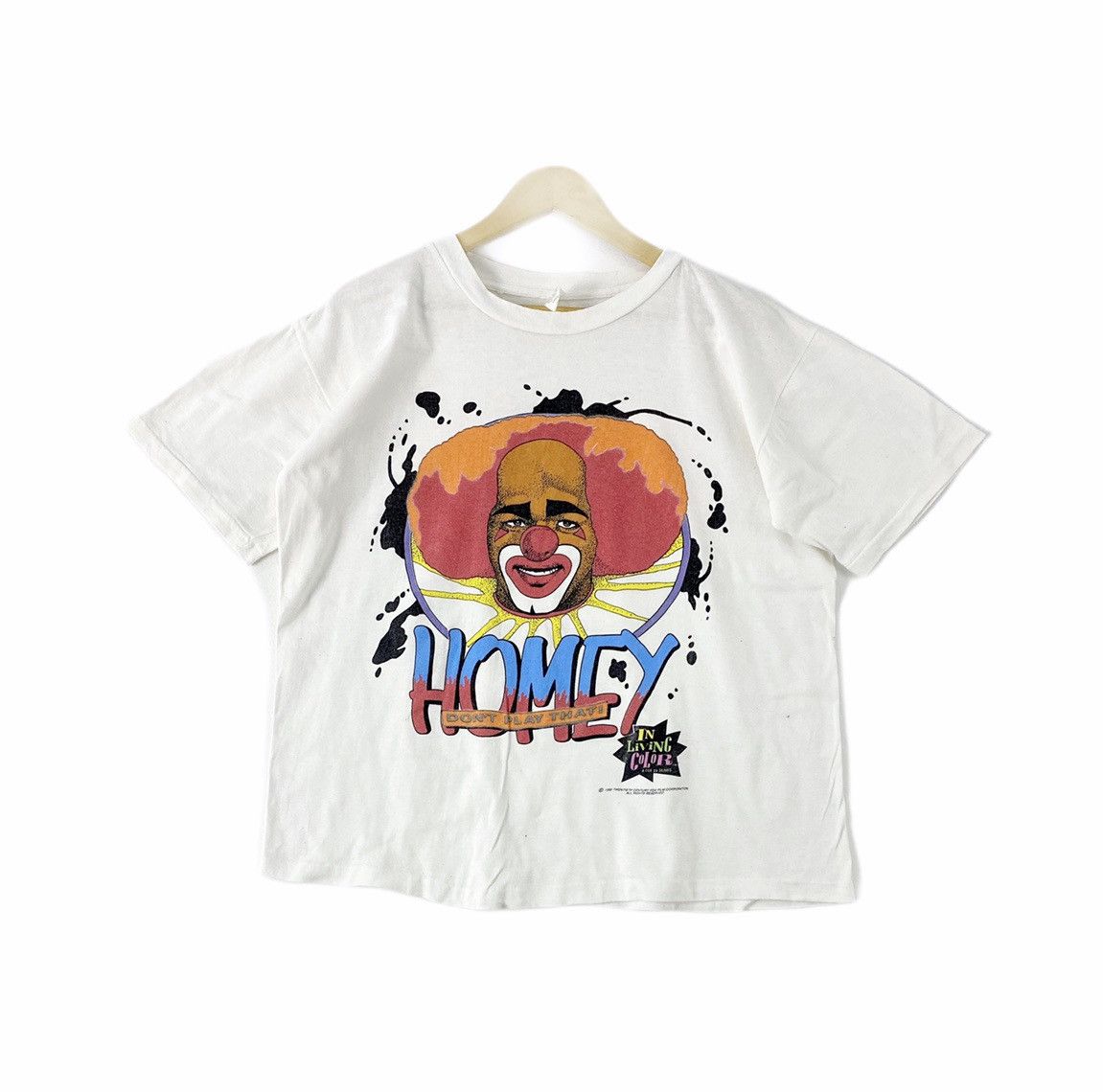 Rap Tees vintage 1990 IN LIVING COLOUR homey don't play that t-shirt Size US L / EU 52-54 / 3 - 1 Thumbnail