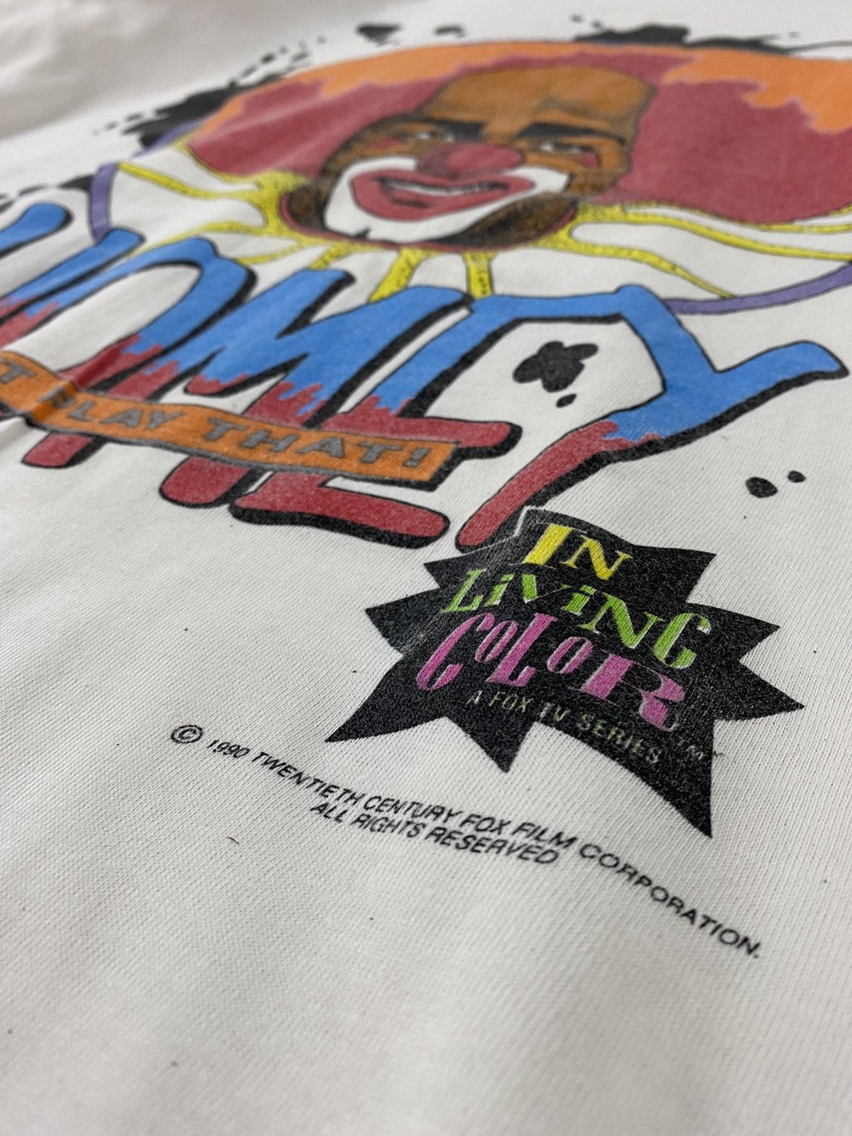 Rap Tees vintage 1990 IN LIVING COLOUR homey don't play that t-shirt Size US L / EU 52-54 / 3 - 5 Thumbnail