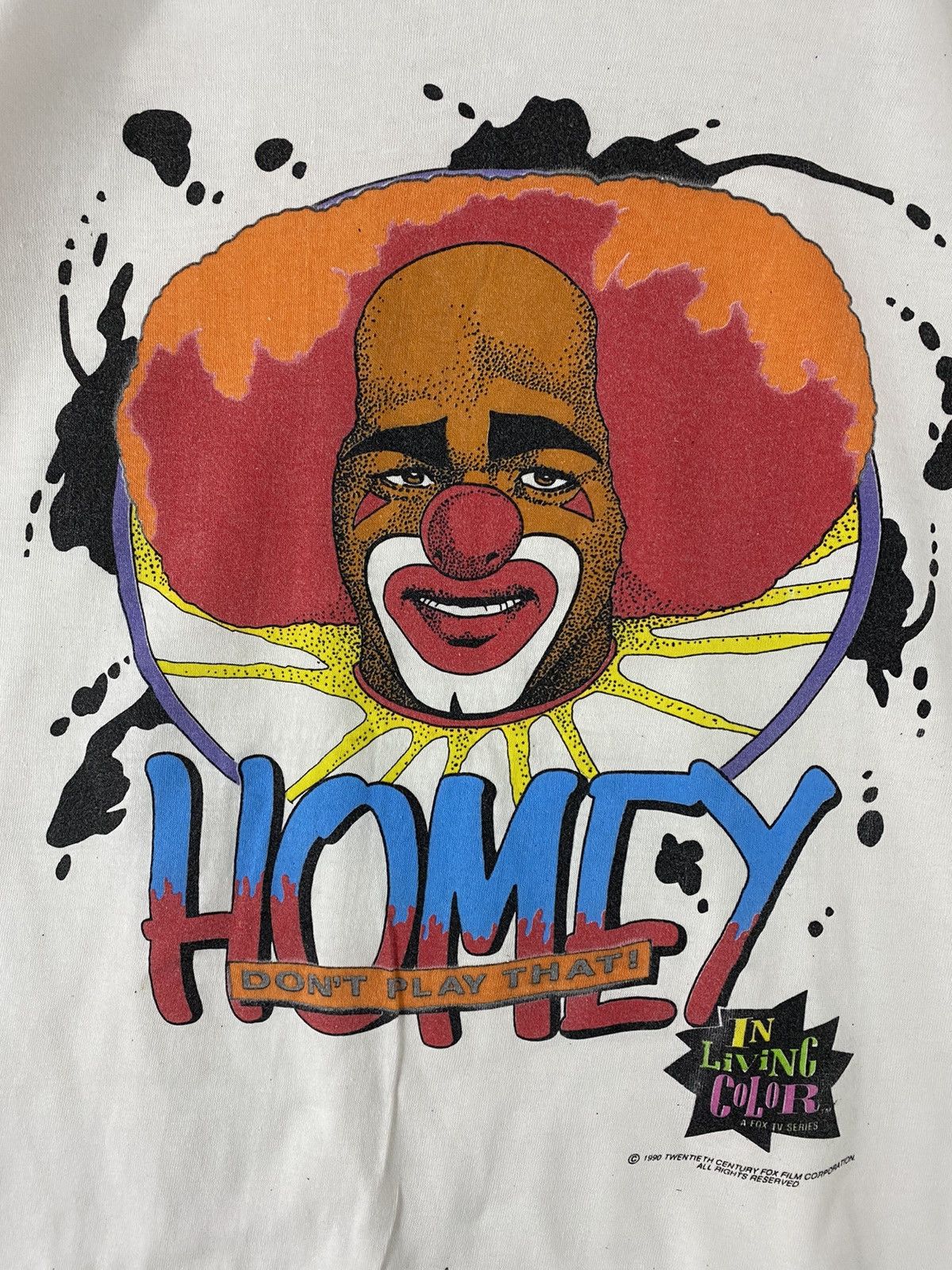 Rap Tees vintage 1990 IN LIVING COLOUR homey don't play that t-shirt Size US L / EU 52-54 / 3 - 3 Thumbnail