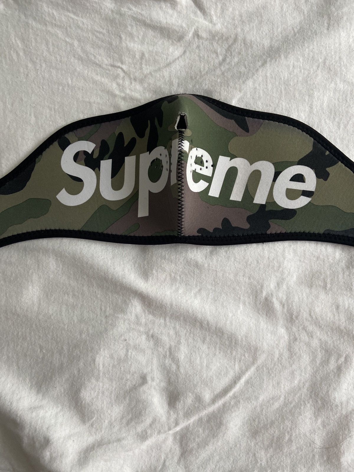 Supreme Supreme Neoprene Face Mask Woodland Camo F/W 14 | Grailed