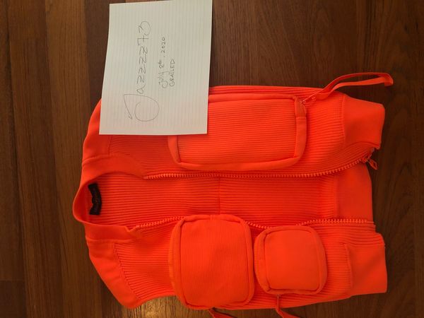 Louis Vuitton Orange Ribbed Utility Vest